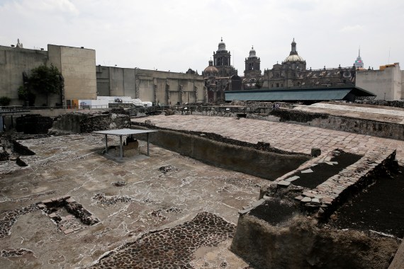 Aztec ruins in Mexico City