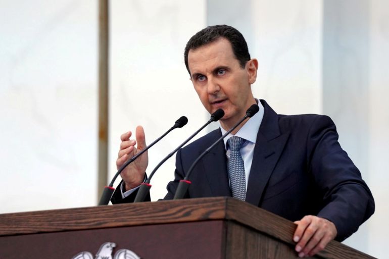 Syria's president Bashar al-Assad.