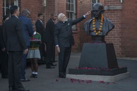 Modi with Gandhi