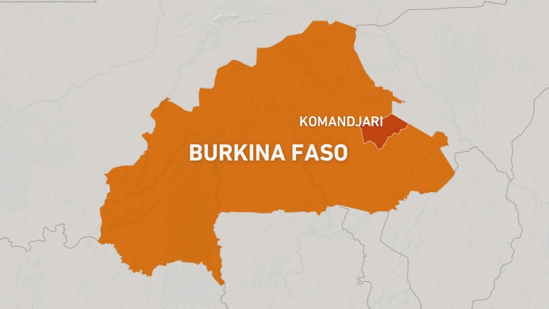 Burkina Faso showing Komandjari province