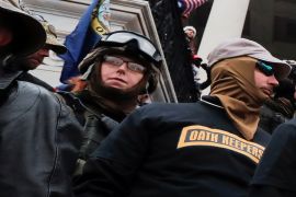 Oath Keepers during the January 6 riots