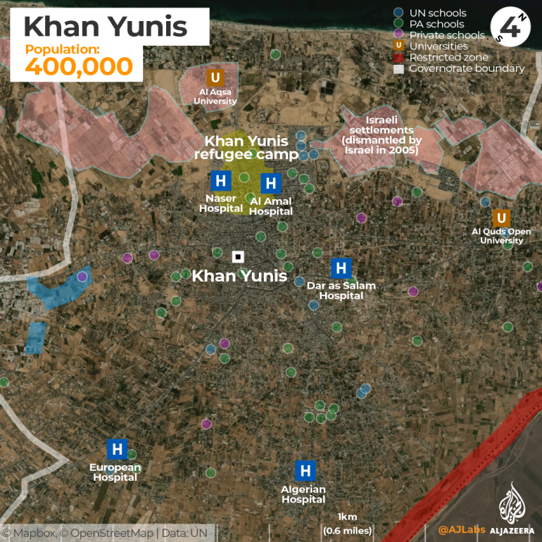 INTERACTIVE Mapping Gaza key locations Khan Yunis