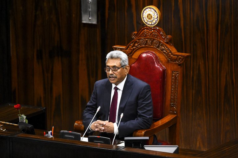 Sri Lanka's President Gotabaya Rajapaksa.