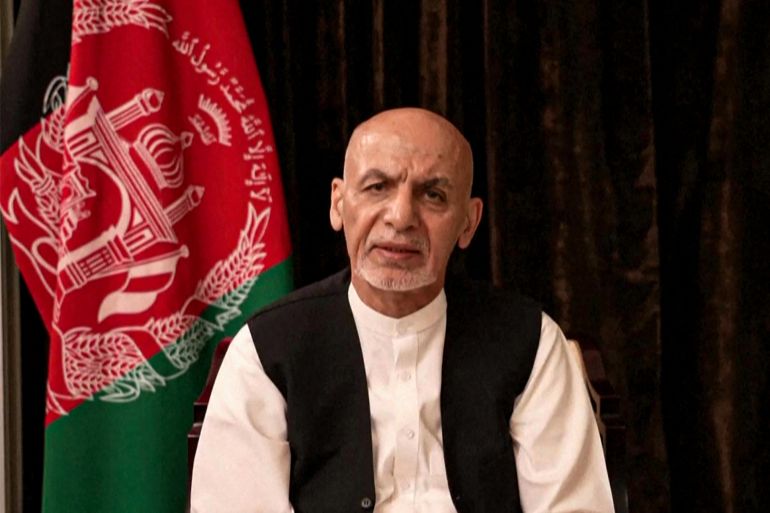 Former Afghan President Ashraf Ghani.