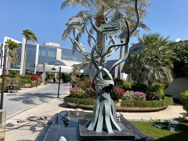 Al Jazeera Tree monument - Since its inception, nine Al Jazeera employees have paid the ultimate price in the line of duty. 