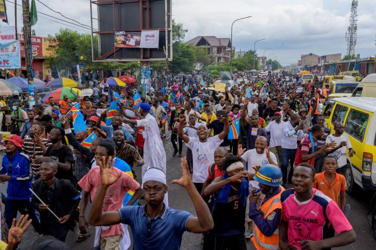 Congolese protest on the streets