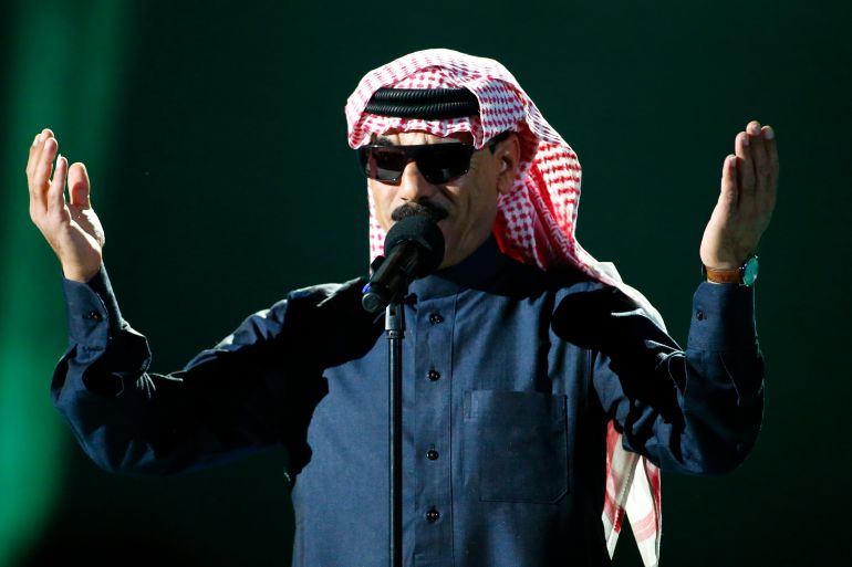 Syrian musician Omar Souleyman performs during the Nobel Peace Prize concert in Oslo December 11, 2013. The Organisation for the Prohibition of Chemical Weapons (OPCW), a Hague-based global chemical weapons watchdog working to eliminate chemical arms stockpiles around the battlefields of Syria's civil war won the 2013 Nobel Peace Prize in October. REUTERS/Tobias Schwarz (NORWAY - Tags: SOCIETY ENTERTAINMENT)