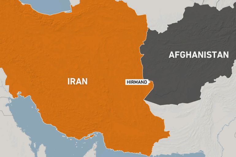 Iran Afghanistan Map