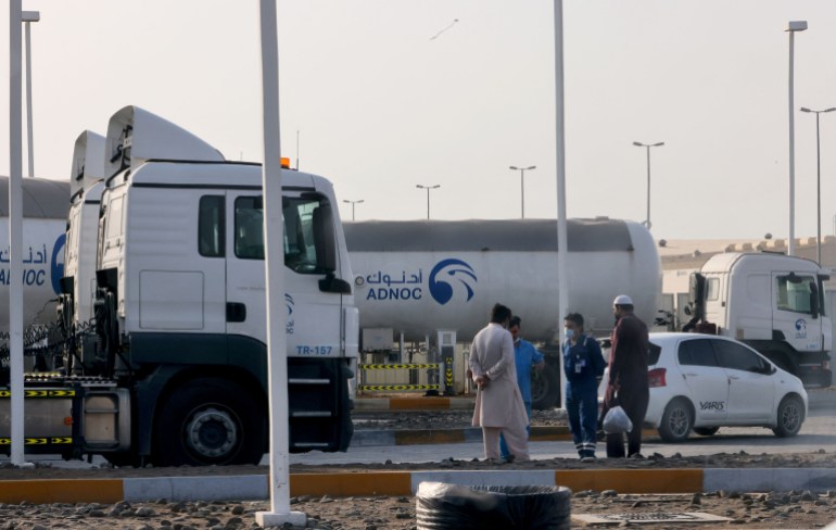 Oil giant ADNOC facility in the capital of the United Arab Emirates, Abu Dhabi