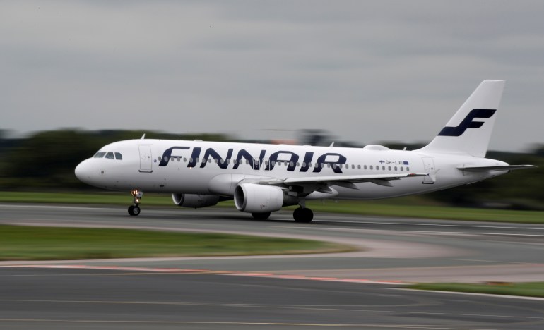 A Finnair Airbus A320-200 aircraft 