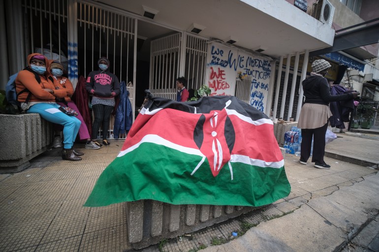 the Kenyan consulate remains shut because of security concerns after protesters attacked the car of one of its employees