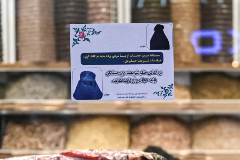 The Taliban’s religious police have put up posters around the capital Kabul ordering Afghan women to cover up