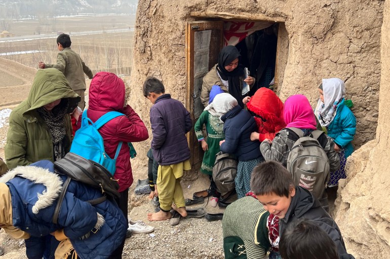 School in the caves, Afghanistan