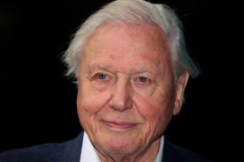 a close-up photo of Broadcaster and film maker David Attenborough