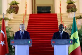 Turkish President Recep Tayyip Erdogan and Senegalese President Macky Sall held a joint press conference in Dakar, Senegal.