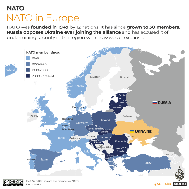 INTERACTIVE- NATO in Europe map