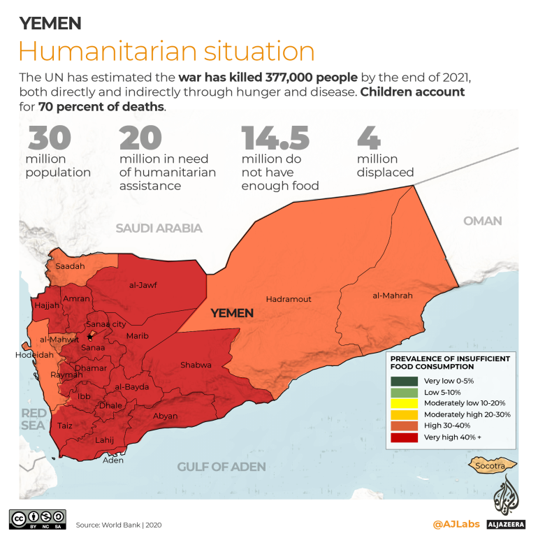 INTERACTIVE- Yemen war - humanitarian situation