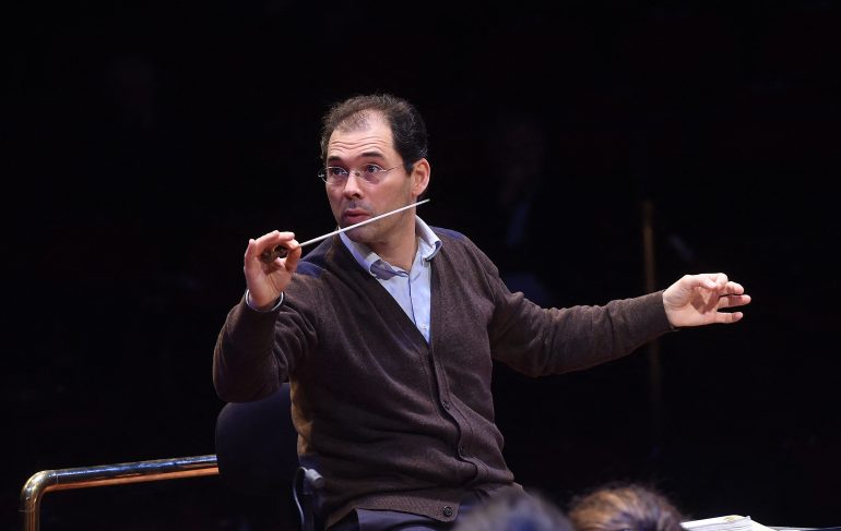 Russian conductor Tugan Sokhiev rehearses with the Orchestre National du Capitole of Toulouse