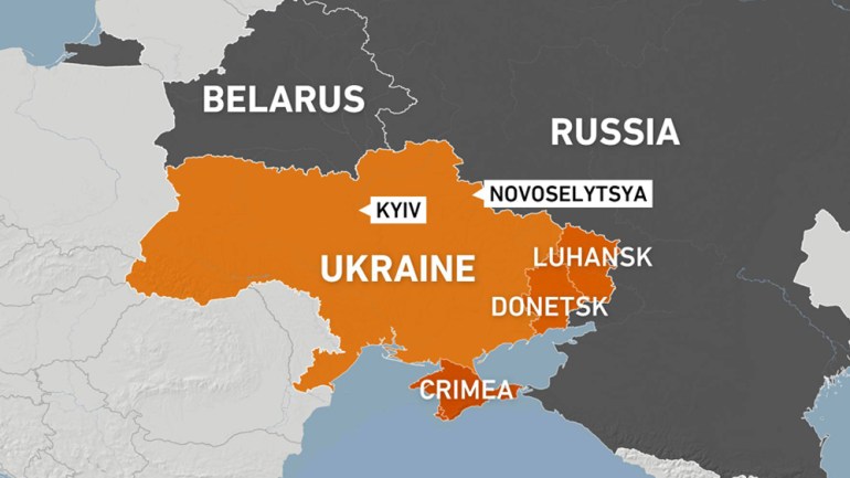 Novoselytsya map
