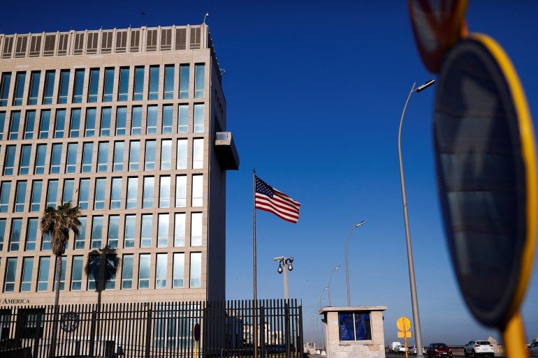 Exterior of US embassy in Cuba