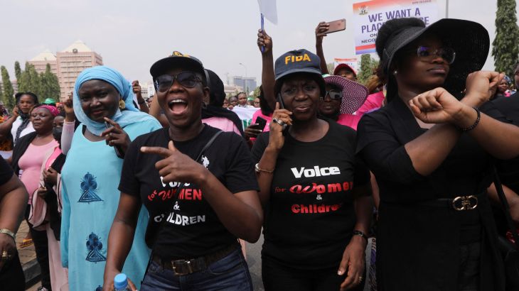 Women's rights protest, Abuja, Nigeria