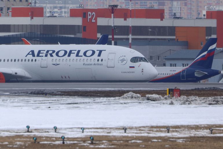 An Aeroflot plane