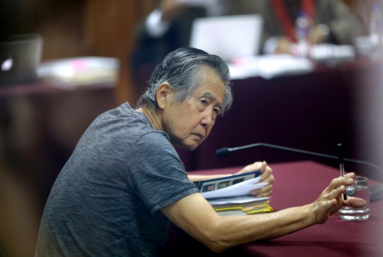 Alberto Fujimori in court
