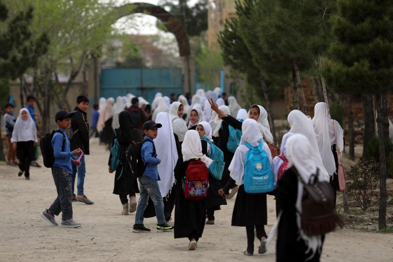 Schoolchildren in Afghanistan