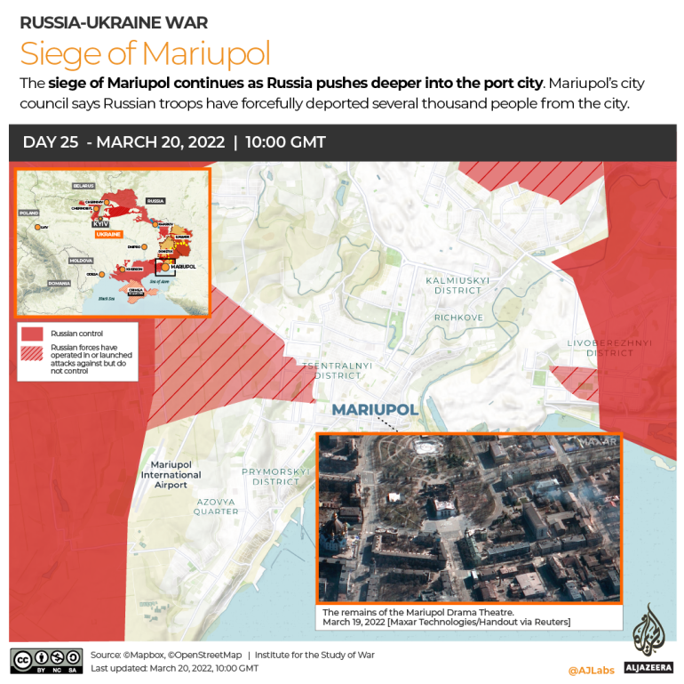 INTERACTIVE Russia Ukraine war - Siege of Mariupol 20 March
