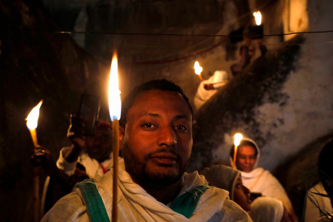 Ethiopian Orthodox Christian pilgrims