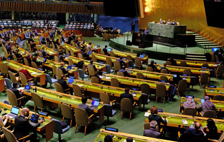 The United Nations holds its second day of emergency special session General Assembly meetings on the Russia-Ukraine conflict in New York City.