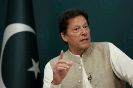 Pakistani Prime Minister Imran Khan speaks during an interview with Reuters in Islamabad, Pakistan June 4, 2021 [Saiyna Bashir/File Photo/Reuters]