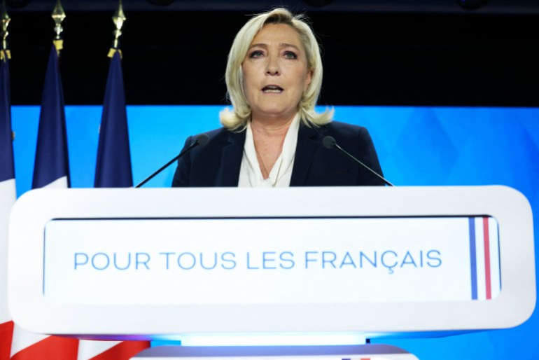Marine Le Pen, French far-right National Rally 