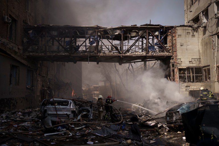 rubble in Kharkiv