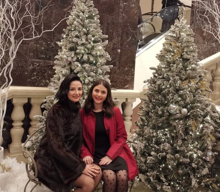 Ariana Papazian with her mother, Delia