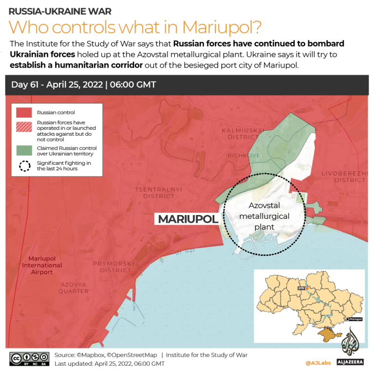 INTERACTIVE Russia-Ukraine map Who controls what in Mariupol DAY 61
