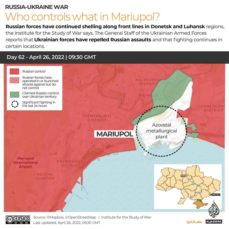 INTERACTIVE Russia-Ukraine map Who controls what in Mariupol DAY 62