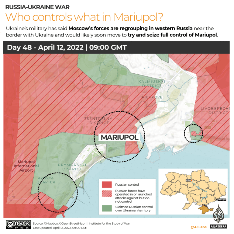 INTERACTIVE Russia-Ukraine map Who controls what in Mariupol DAY 48