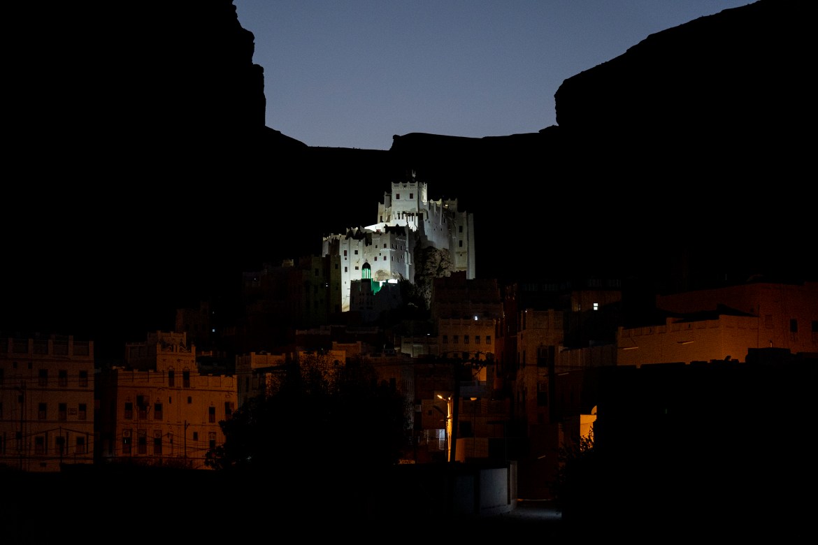 The village of Sif at night, Wadi Dawan.