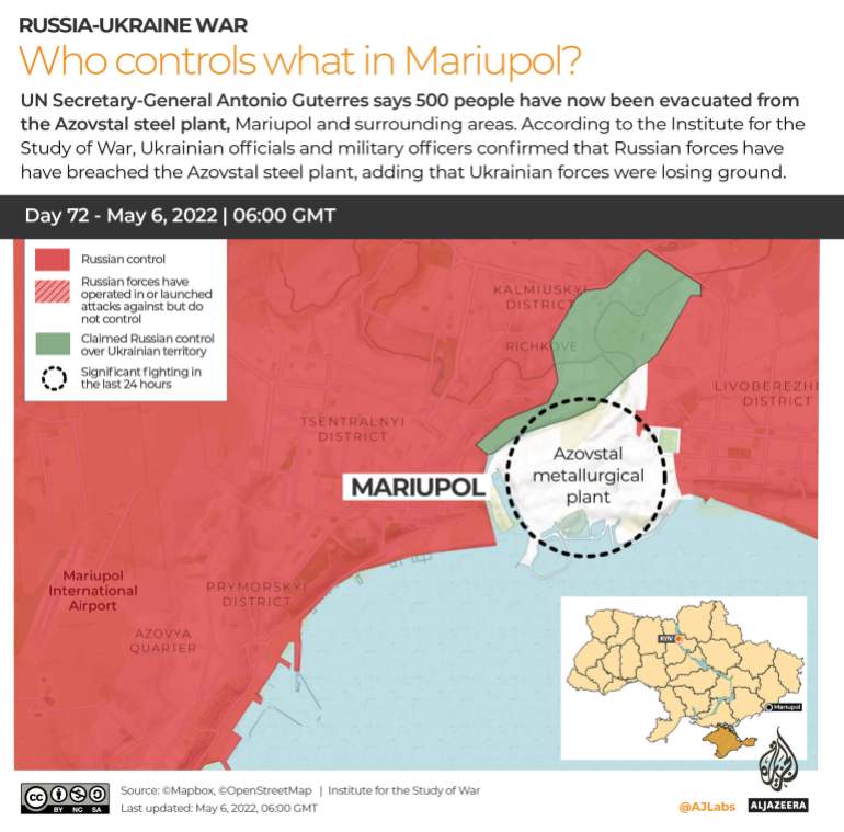 INTERACTIVE_UKRAINE_CONTROL MAP Who controls what Mariupol Day 72