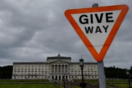 Northern Ireland's Stormont Parliament Buildings June 13, 2022 the day Britain announced a bill to unilaterally scrap some of the rules governing post-Brexit trade with the EU on Northern Ireland [Clodagh Kilcoyne/Reuters]