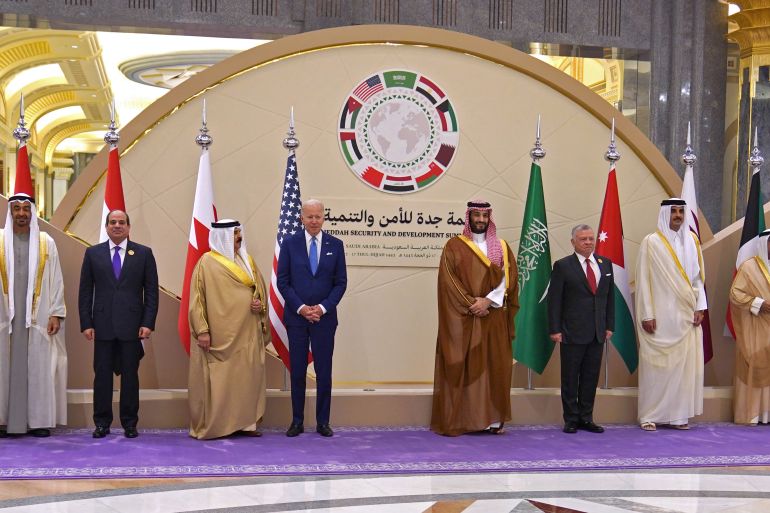 US President Joe Biden and Arab leaders