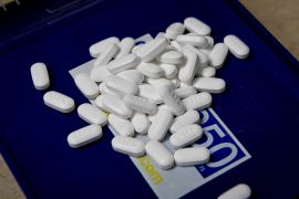 Tablets of the opioid-based Hydrocodone at a pharmacy in Portsmouth, Ohio, the US.