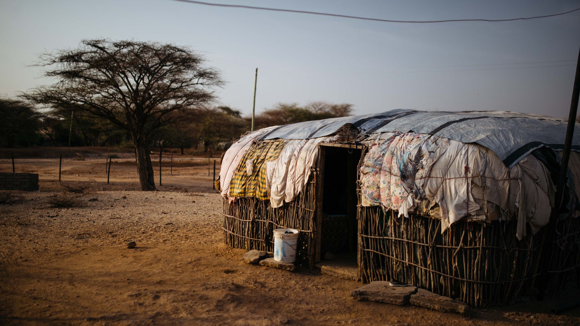 A traditional manyatta (hut) common to herders in Kenya