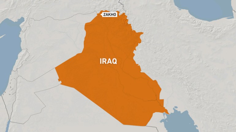 Map of Zakho, northern Iraq
