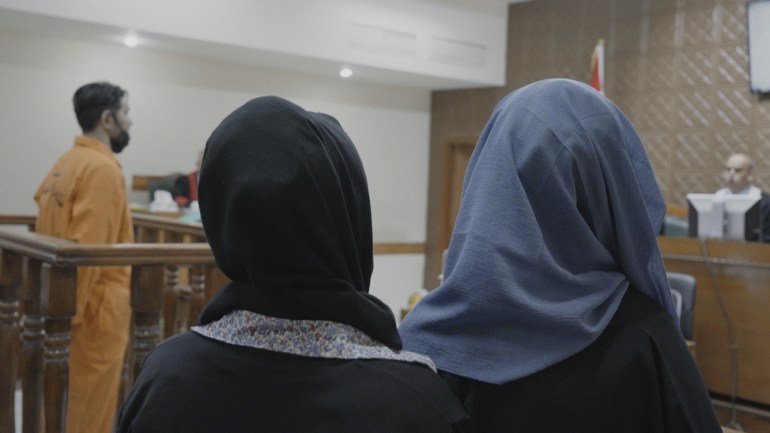 Two women in court in Iraq