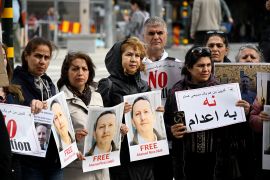 A demonstration supporting the Swedish-Iranian doctor Ahmadreza Djalali, who was sentenced to death in Iran.