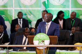 Kenya's Deputy President William Ruto and presidential elect