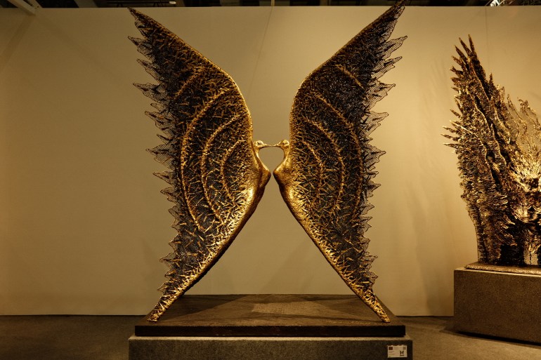 Sculptures by Indonesian artist Nyoman Nuarta