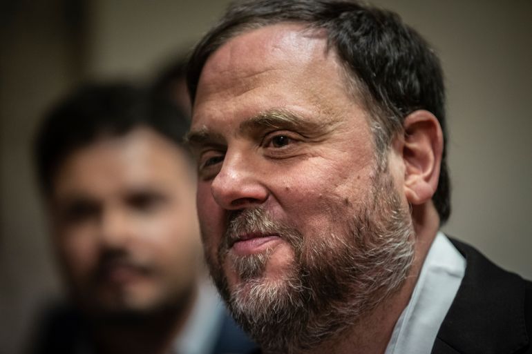 The leader of the Catalonian ERC party Oriol Junqueras